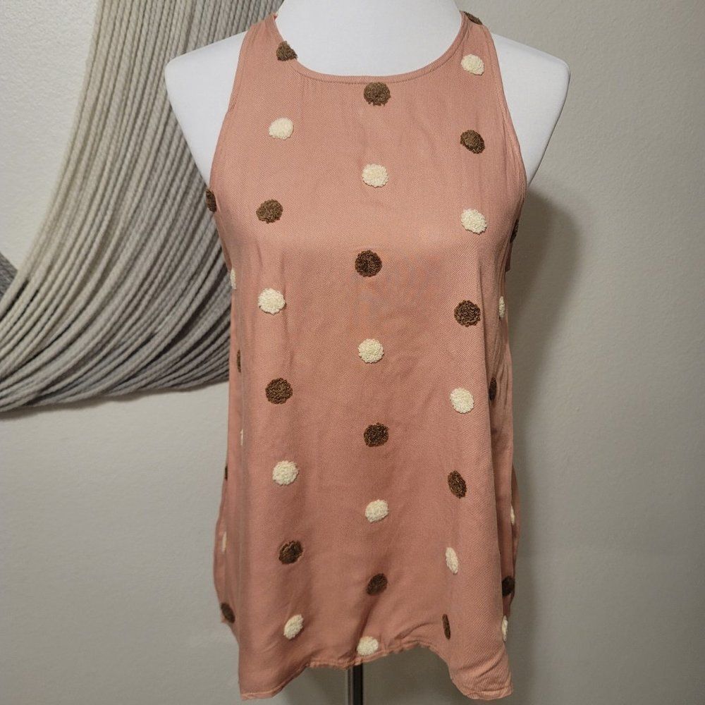 Blu Pepper Polka Dot Tank Top Sz S